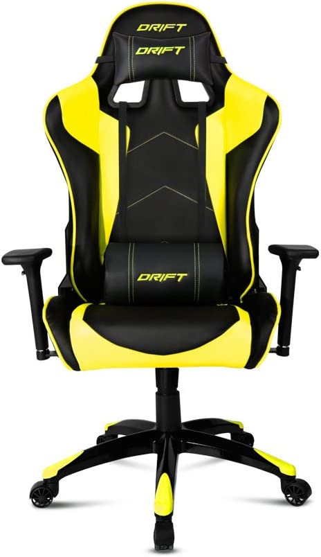 sillón gaming ergonómico amarillo
